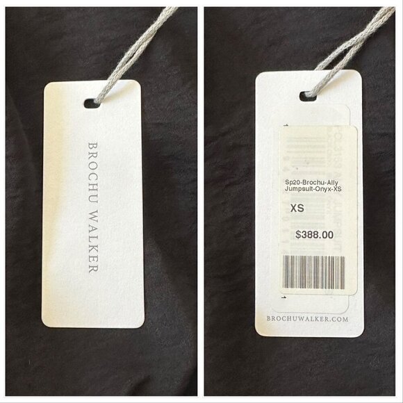 Brochu Walker Ally Black Tie Waist Jumpsuit, Size XS, New with tag - Picture 6 of 14